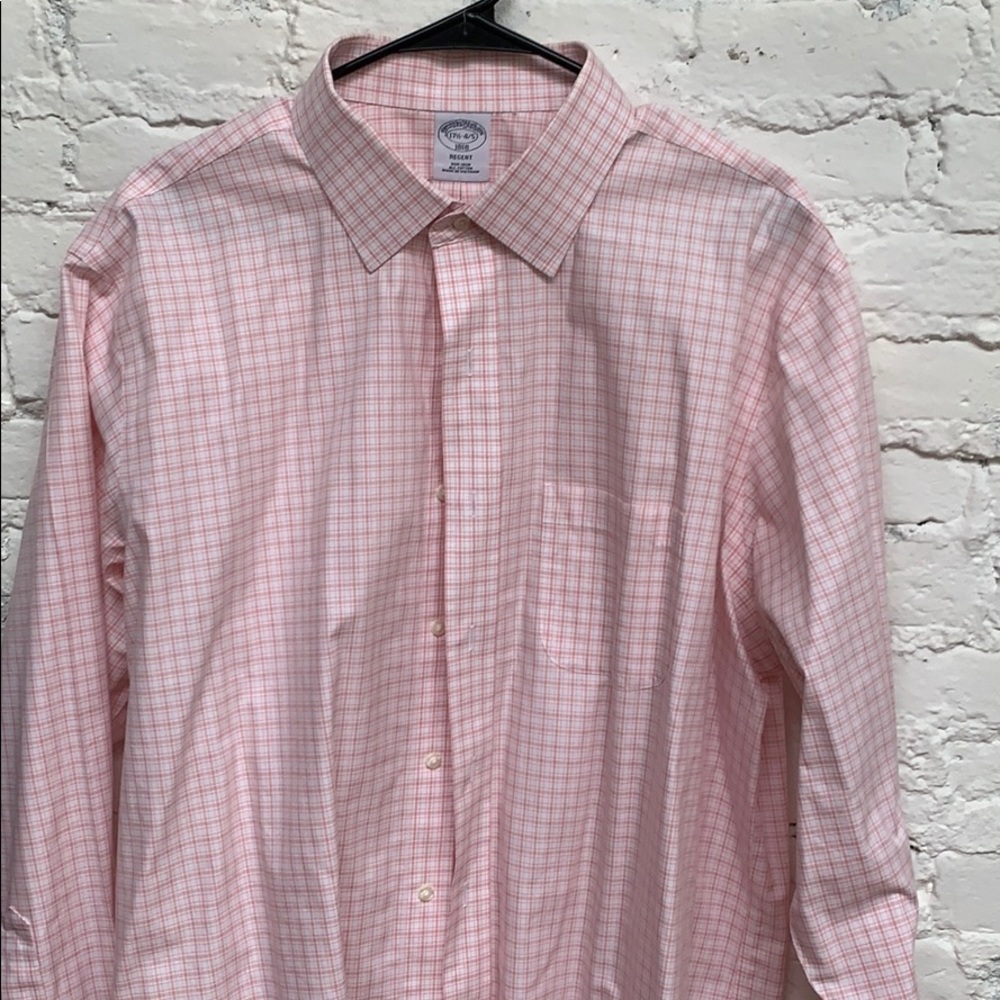 Pink Brooks Brothers Dress Shirt 17.5